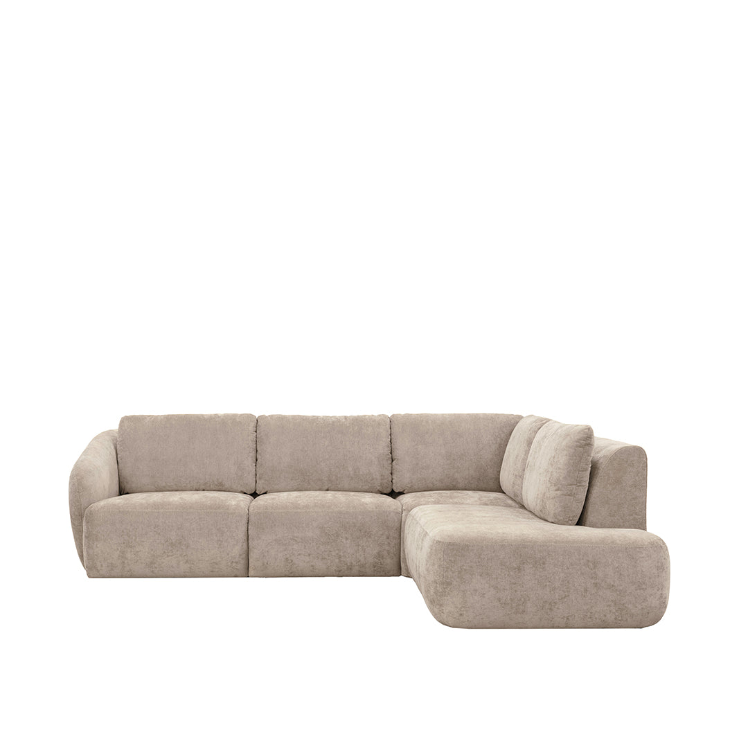 LABEL51 Hoekbanken Matteo - Naturel Maloy - Velvet - Hoekbank Rechts