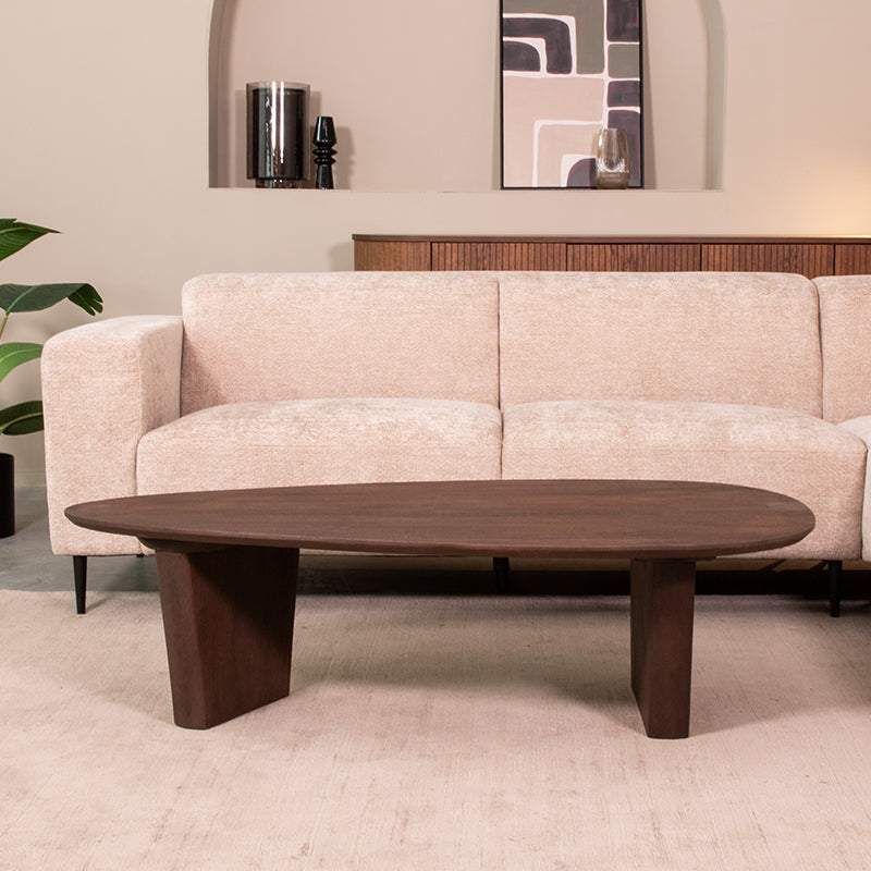 LABEL51 Salontafels Wow - Espresso - Mangohout - 135 cm