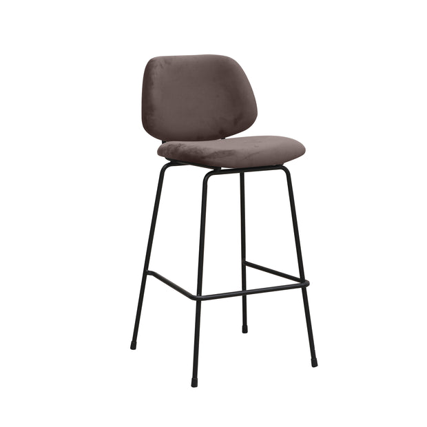 LABEL51 Barkrukken Bello - Taupe - Fluweel - Hoog