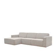 LABEL51 Hoekbanken Kay - Naturel Royal Boucle - Boucle - Loungebank Links