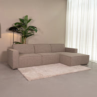 LABEL51 Hoekbanken Kay - Mushroom Royal Boucle - Boucle - Loungebank Rechts