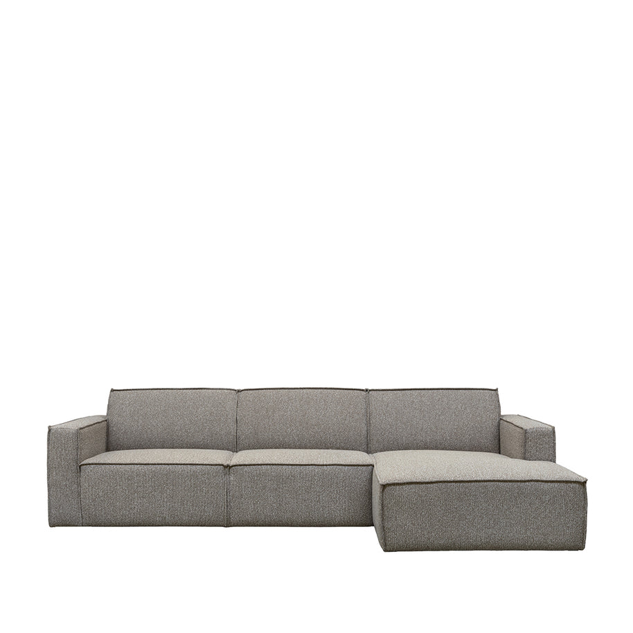 LABEL51 Hoekbanken Kay - Mushroom Royal Boucle - Boucle - Loungebank Rechts