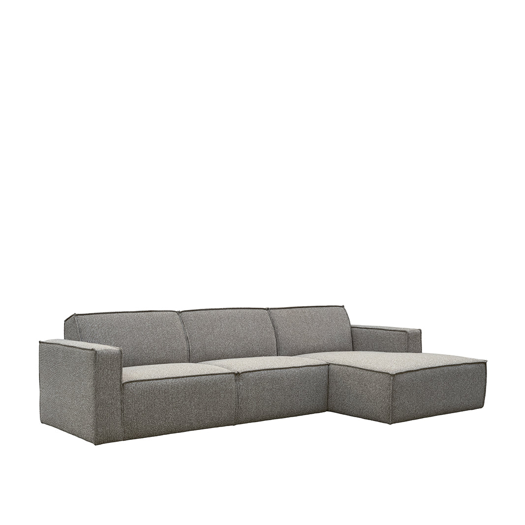 LABEL51 Hoekbanken Kay - Mushroom Royal Boucle - Boucle - Loungebank Rechts