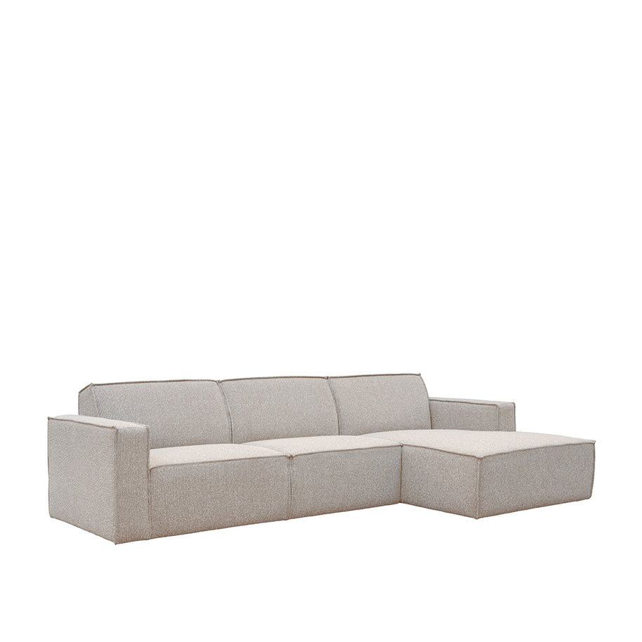 LABEL51 Hoekbanken Kay - Naturel Royal Boucle - Boucle - Loungebank Rechts