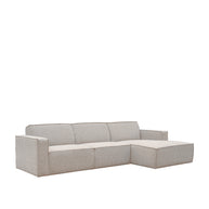 LABEL51 Hoekbanken Kay - Naturel Royal Boucle - Boucle - Loungebank Rechts