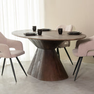 LABEL51 Eetkamertafels Jagger - Espresso - Mangohout - 200 cm - Ovaal