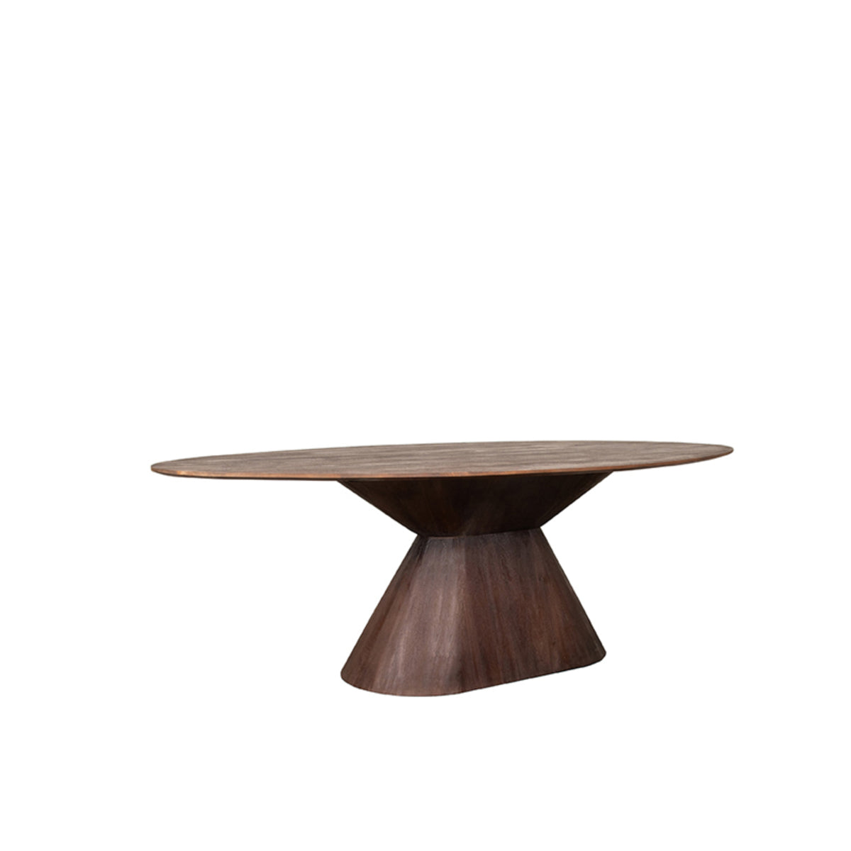 LABEL51 Eetkamertafels Jagger - Espresso - Mangohout - 200 cm - Ovaal