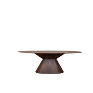 LABEL51 Eetkamertafels Jagger - Espresso - Mangohout - 200 cm - Ovaal