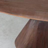 LABEL51 Eetkamertafels Jagger - Espresso - Mangohout - 200 cm - Ovaal