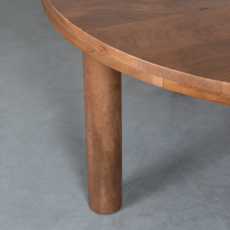 LABEL51 Eetkamertafels Elly - Nature Smooth - Mangohout - 140 cm - Rond