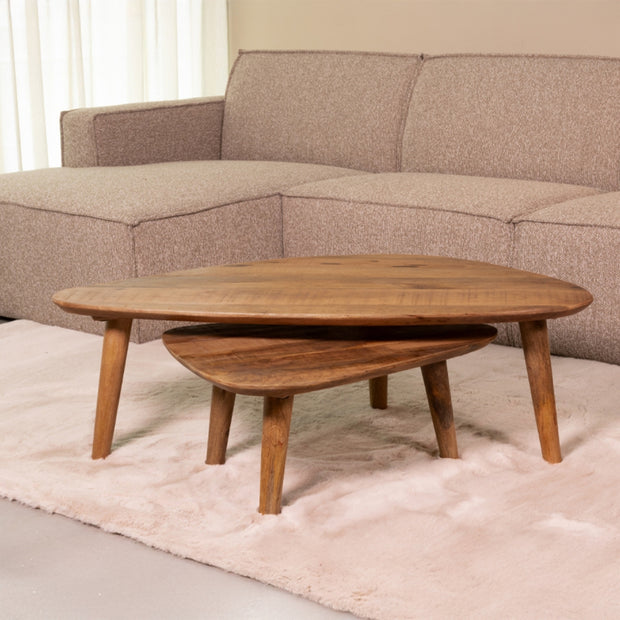 LABEL51 Salontafels Gregg - Nature Smooth - Mangohout - 110 cm