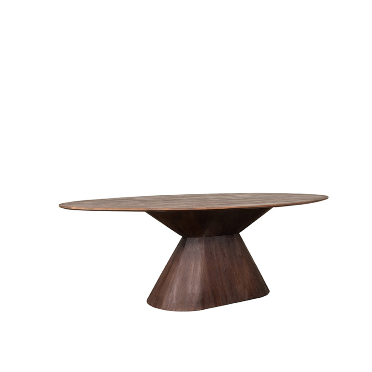 LABEL51 Eetkamertafels Jagger - Espresso - Mangohout - 220 cm - Ovaal