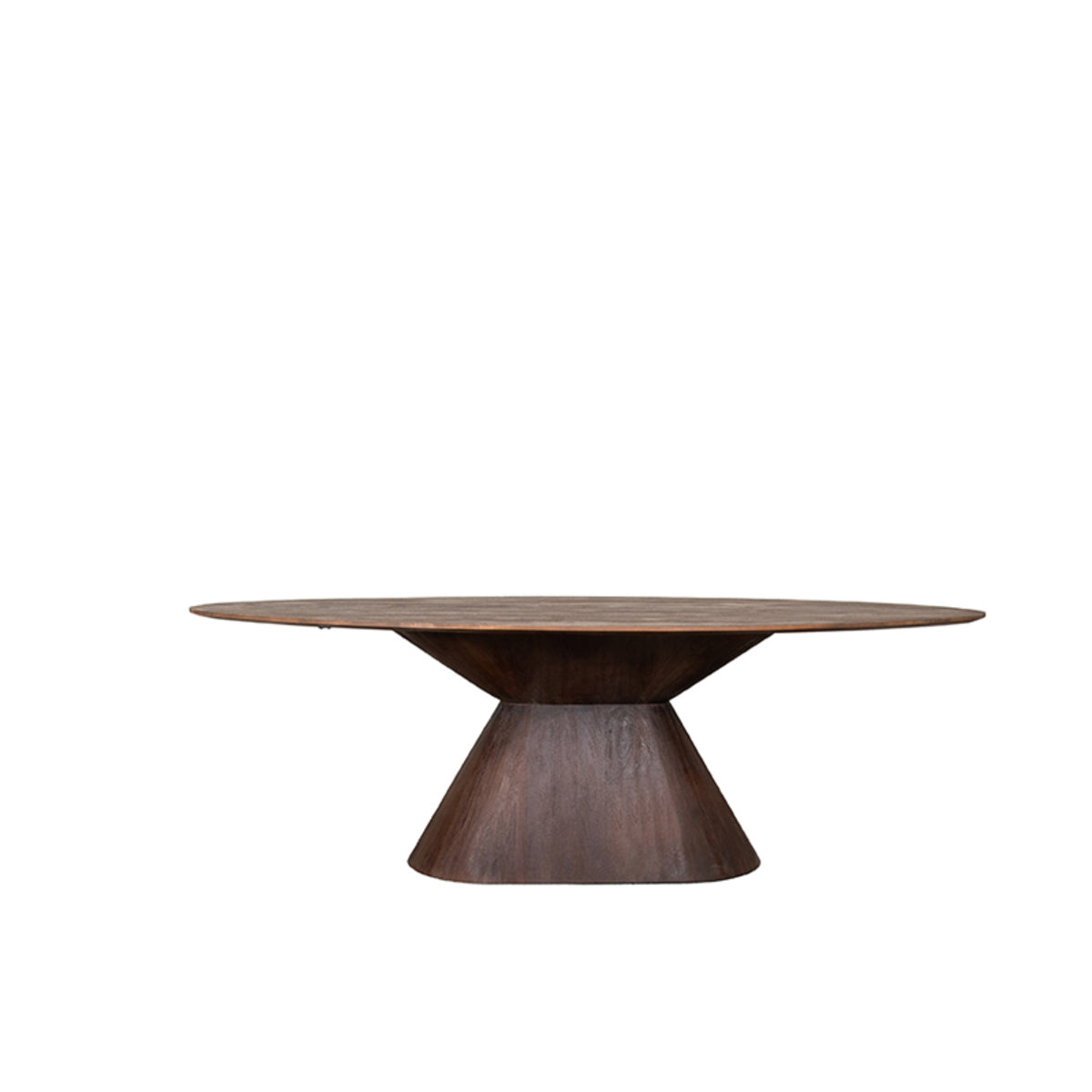 LABEL51 Eetkamertafels Jagger - Espresso - Mangohout - 220 cm - Ovaal