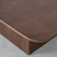 LABEL51 Eetkamertafels Ingo - Espresso - Mangohout - 140 cm - Vierkant