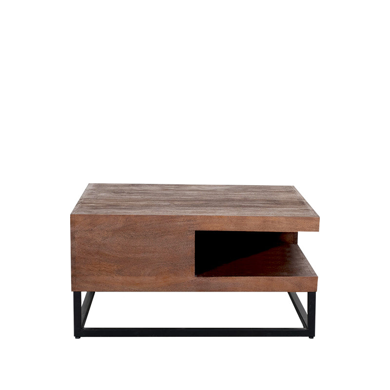 LABEL51 Salontafels Cube - Nature Smooth - Mangohout - 80 cm