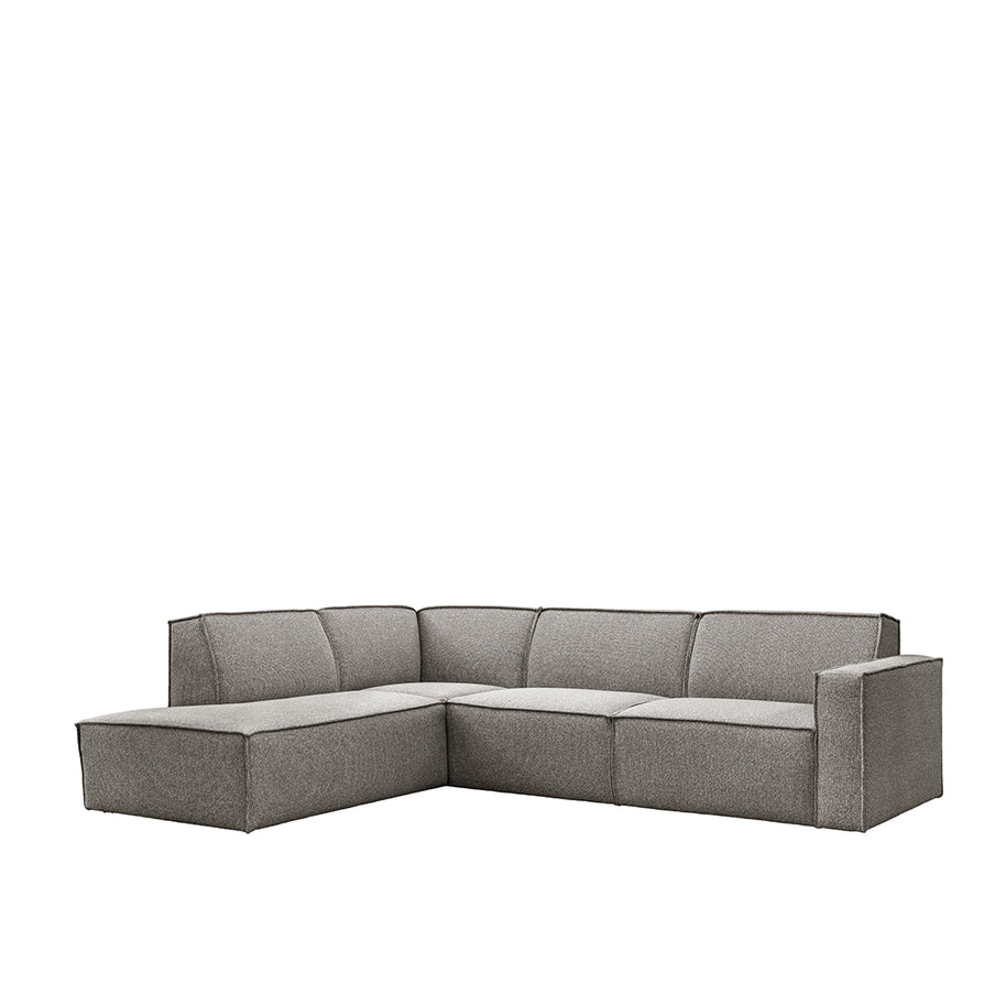 LABEL51 Hoekbanken Kay - Mushroom Royal Boucle - Boucle - Hoekbank Links