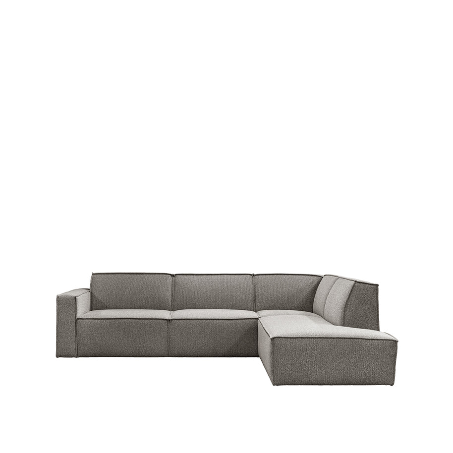 LABEL51 Hoekbanken Kay - Mushroom Royal Boucle - Boucle - Hoekbank Rechts