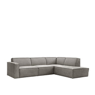 LABEL51 Hoekbanken Kay - Mushroom Royal Boucle - Boucle - Hoekbank Rechts