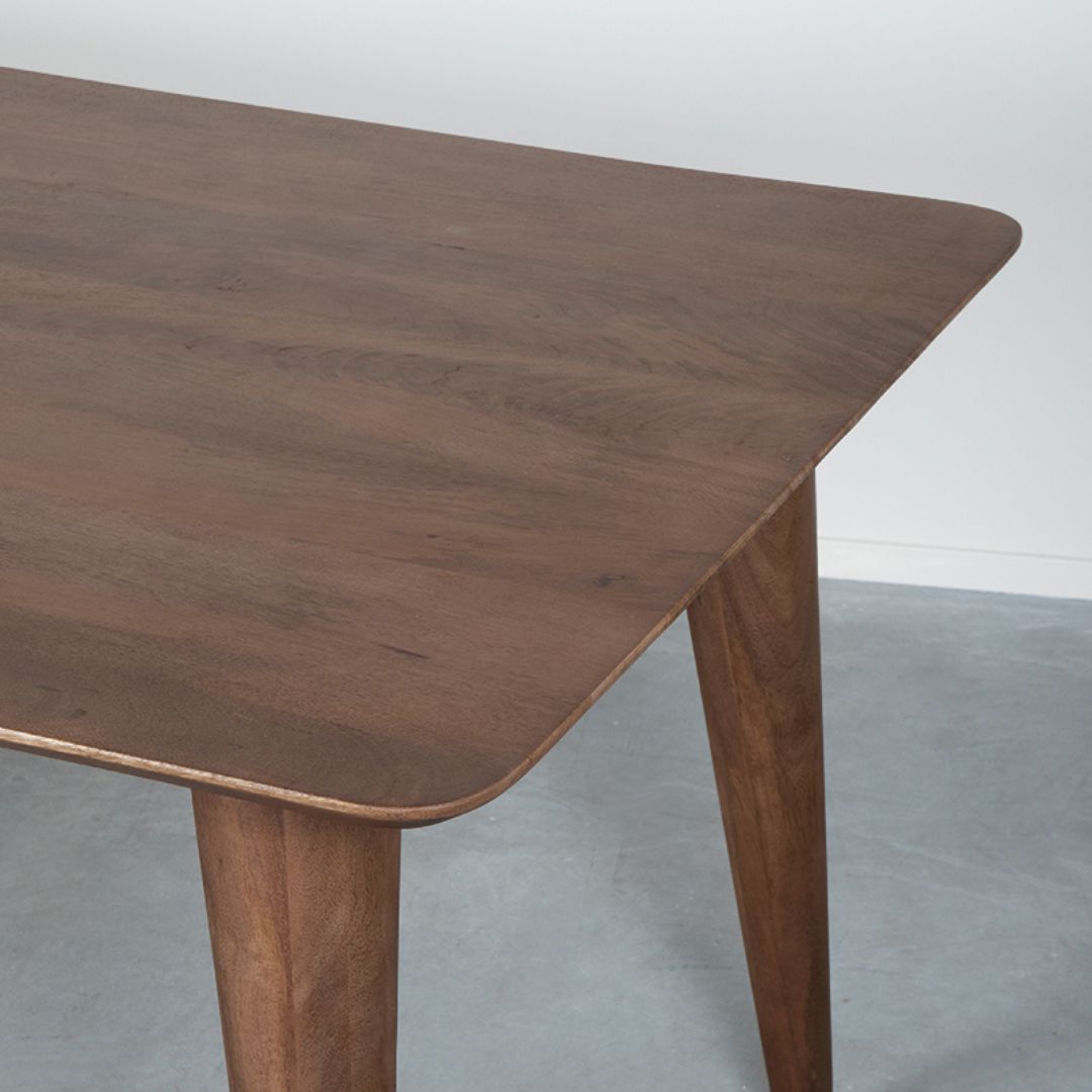 LABEL51 Eetkamertafels Fly - Espresso - Mangohout - 190 cm