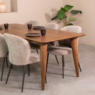 LABEL51 Eetkamertafels Fly - Nature Smooth - Mangohout - 250 cm