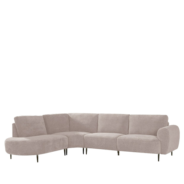 LABEL51 Hoekbanken Milano - Clay - Chenille - Hoekbank Links