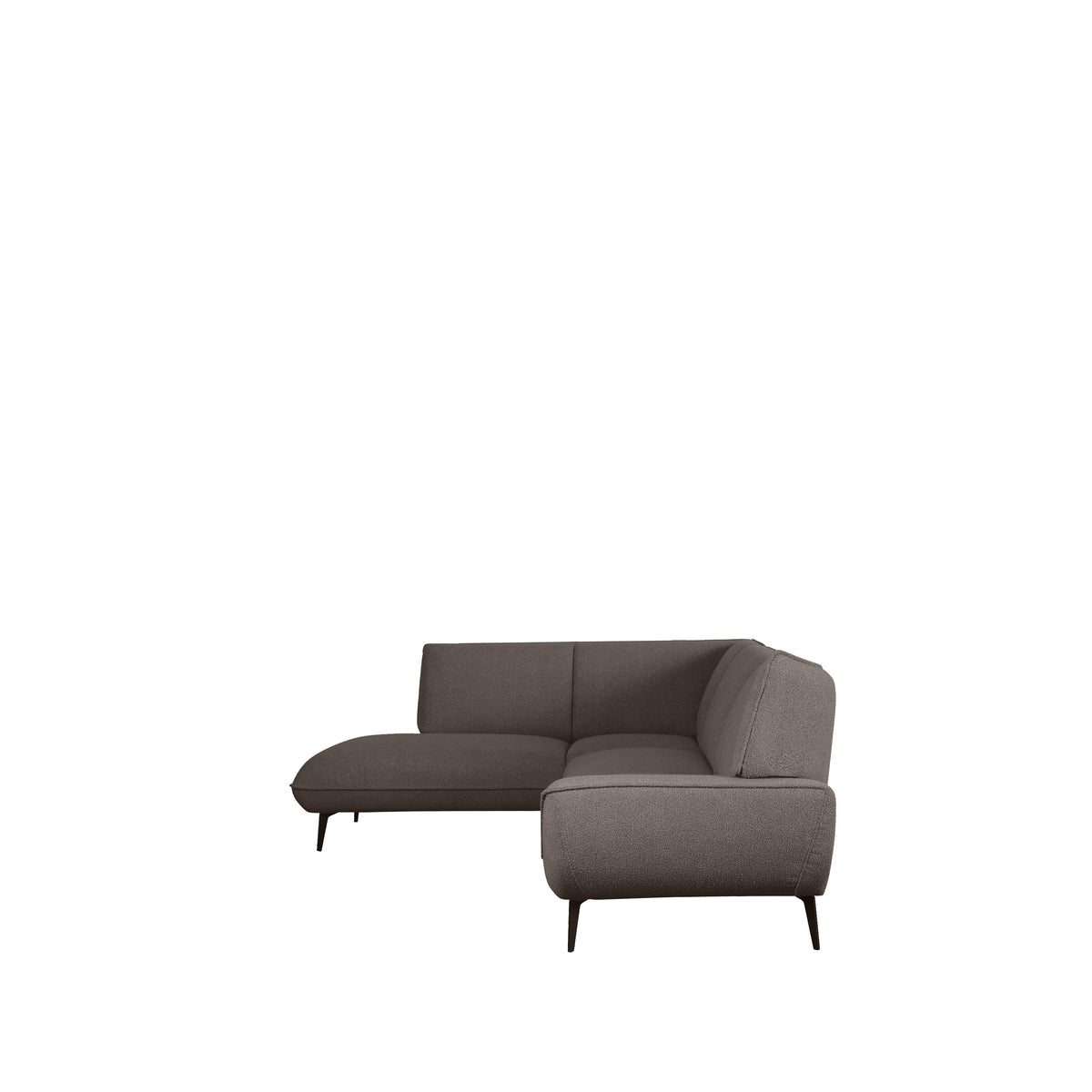 LABEL51 Hoekbanken Pesaro - Bruin - Boucle - Hoekbank Links