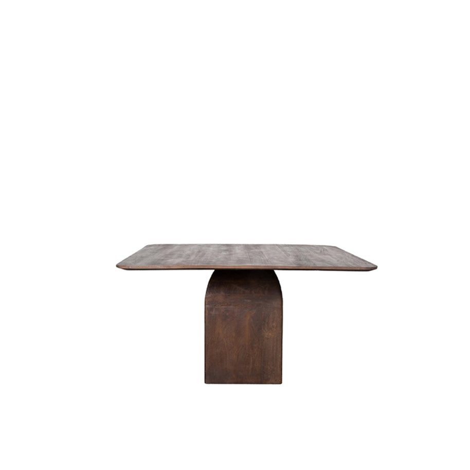 LABEL51 Eetkamertafels Ingo - Espresso - Mangohout - 130 cm - Vierkant