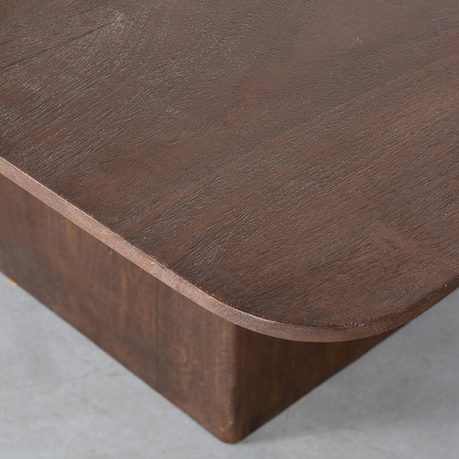 LABEL51 Eetkamertafels Ingo - Espresso - Mangohout - 130 cm - Vierkant