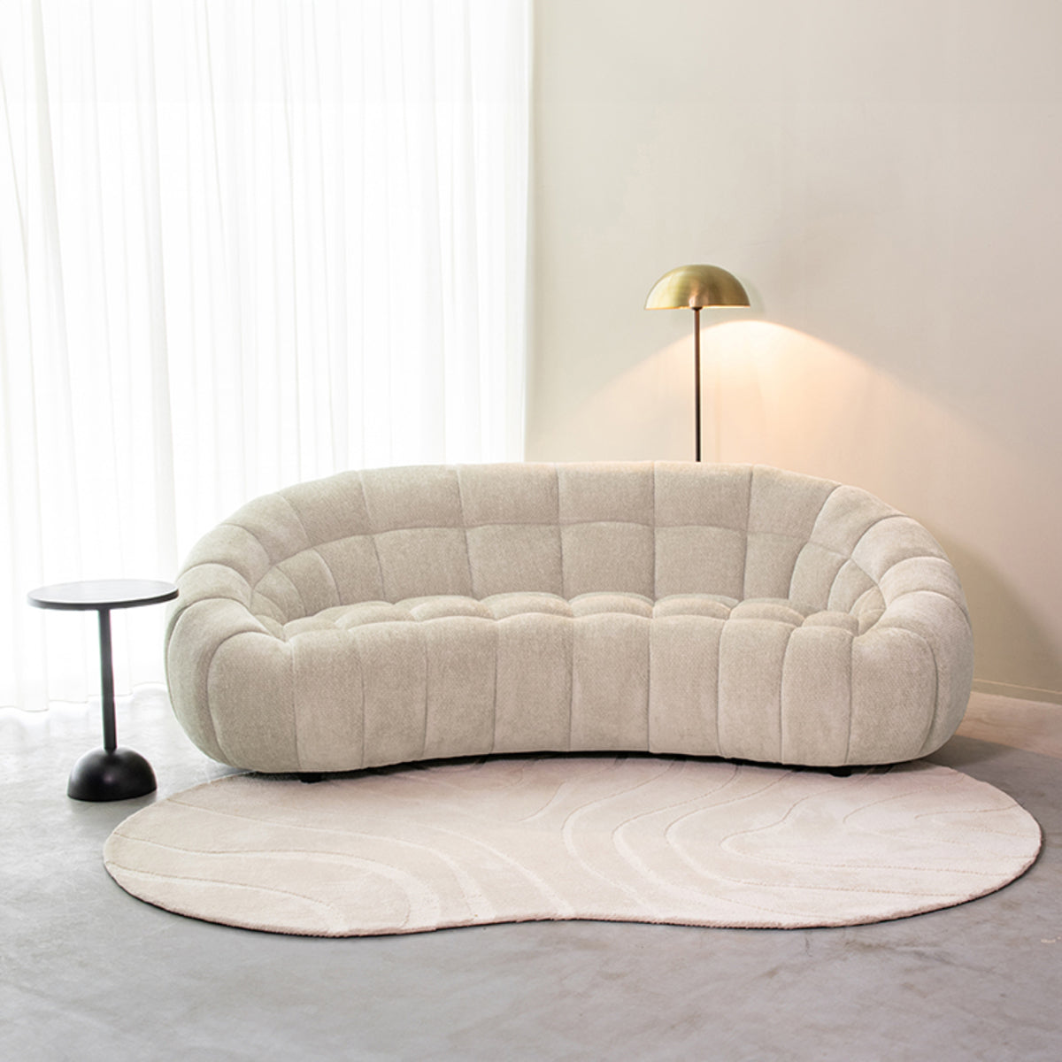 LABEL51 Banken Cloud - Naturel - Chenille - 3-Zits