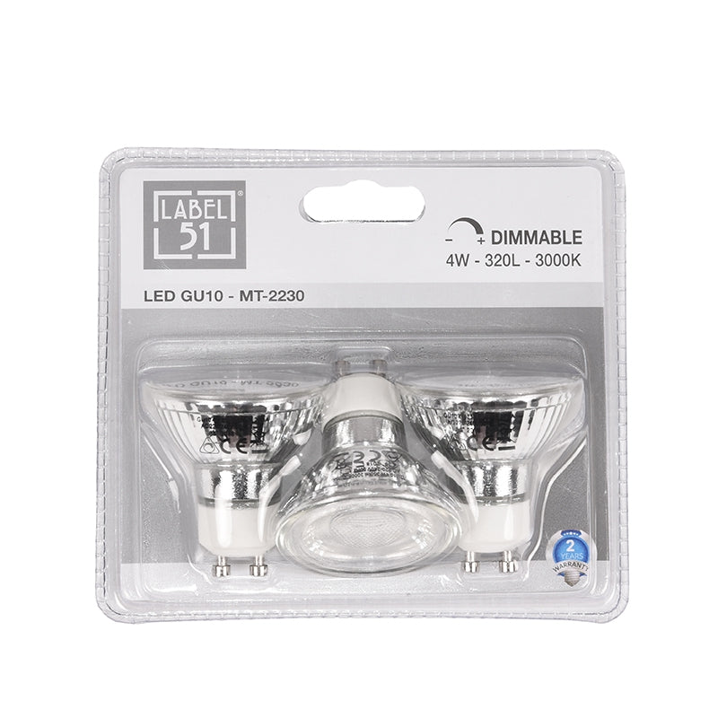 LABEL51 Lichtbronnen GU10 - Helder glas - - One Size