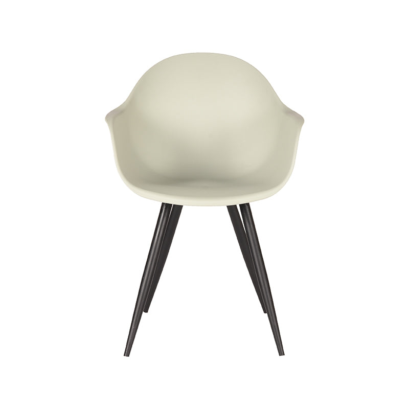 LABEL51 Eetkamerstoelen Luca - Breeze - PP - Zwart Metalen Frame