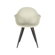 LABEL51 Eetkamerstoelen Luca - Breeze - PP - Zwart Metalen Frame