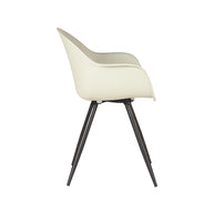 LABEL51 Eetkamerstoelen Luca - Breeze - PP - Zwart Metalen Frame