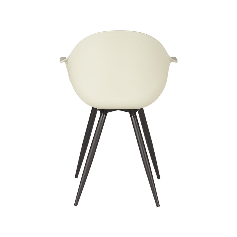 LABEL51 Eetkamerstoelen Luca - Breeze - PP - Zwart Metalen Frame