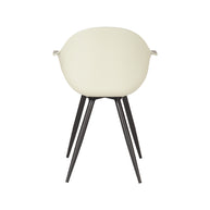 LABEL51 Eetkamerstoelen Luca - Breeze - PP - Zwart Metalen Frame