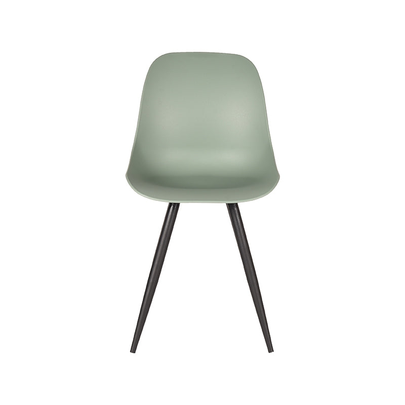 LABEL51 Eetkamerstoelen Monza - Forest - PP - Zwart Metalen Frame
