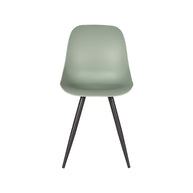 LABEL51 Eetkamerstoelen Monza - Forest - PP - Zwart Metalen Frame