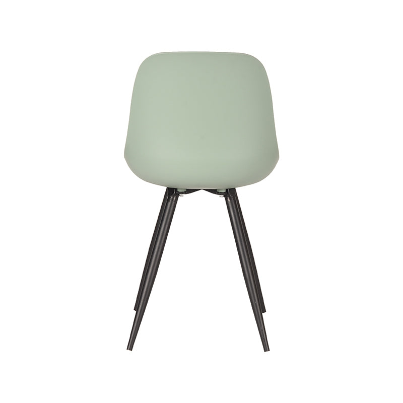 LABEL51 Eetkamerstoelen Monza - Forest - PP - Zwart Metalen Frame