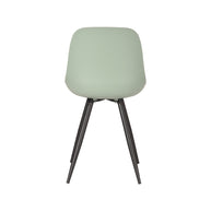 LABEL51 Eetkamerstoelen Monza - Forest - PP - Zwart Metalen Frame
